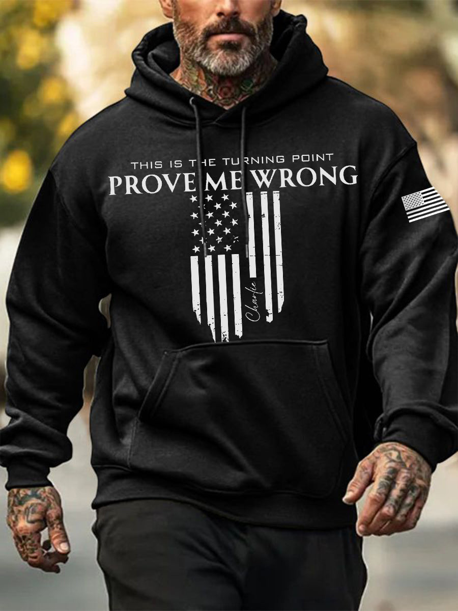 Patriotic Hoodie Black Charlie Kirk Apparel Store