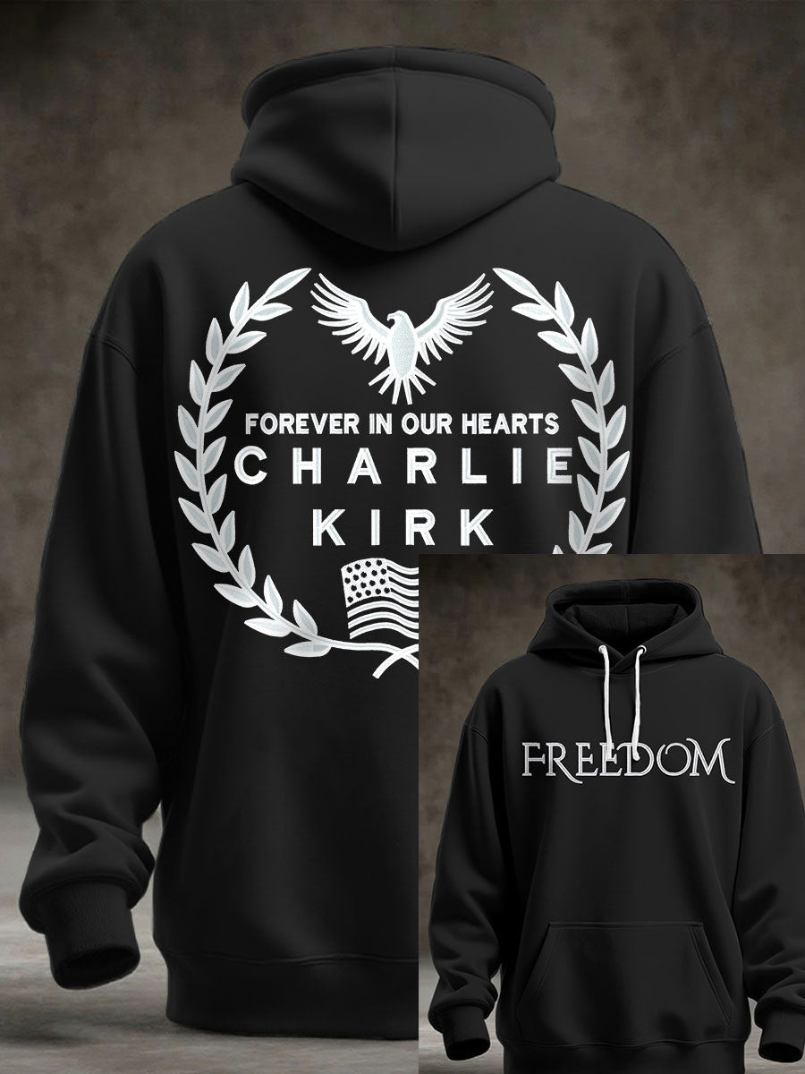 Patriotic Hoodie Black Freedom Shirt Charlie Wore