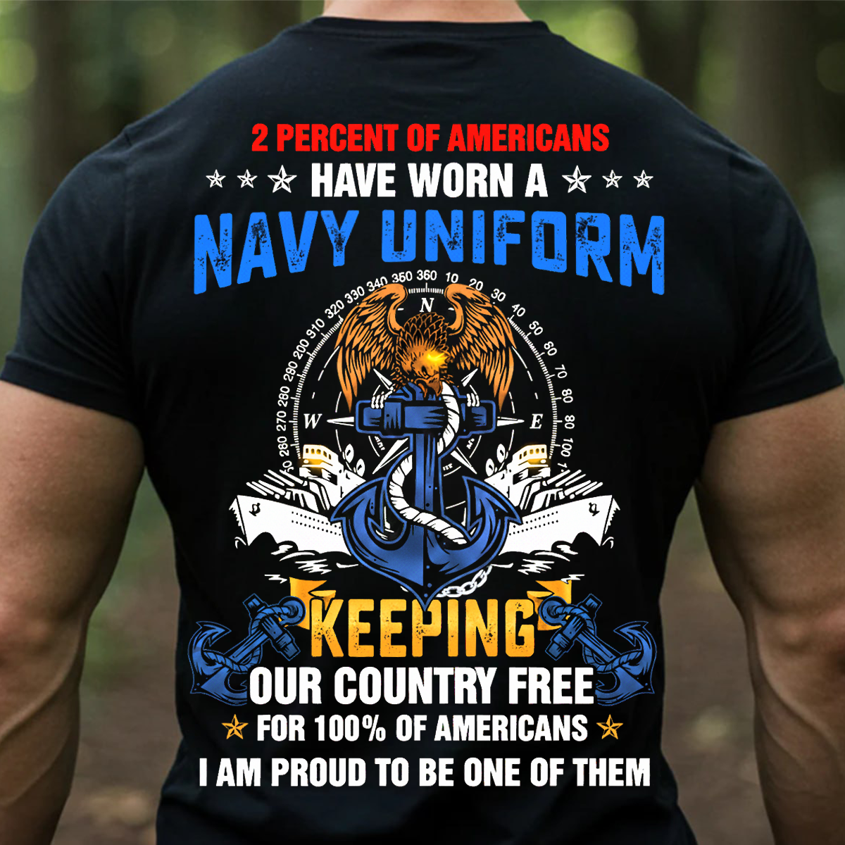 Patriotic Sailor Tee for U.S. Navy Veterans  U.S. Navy Veteran Pride Shirt