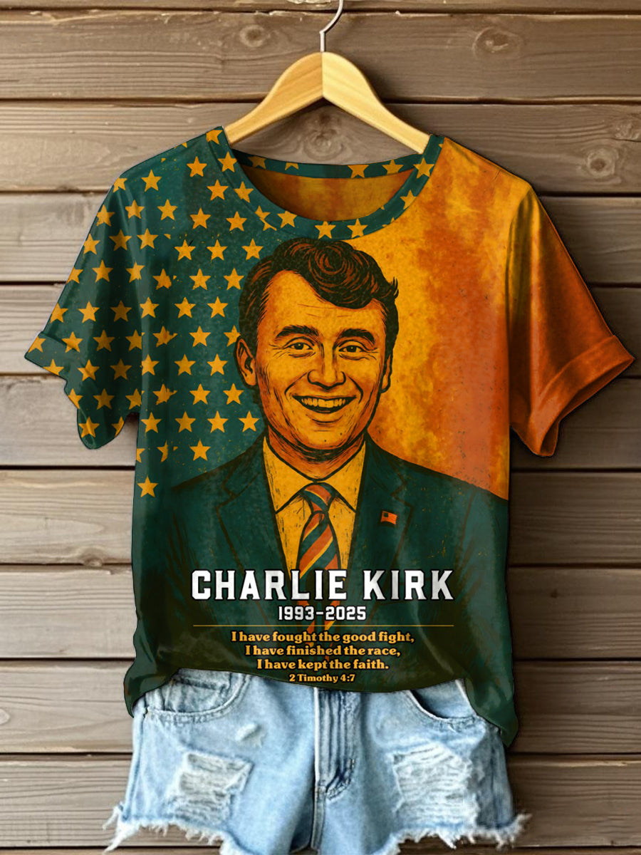Patriotic T Shirt As Picture Rip Charlie Kirk Clothing