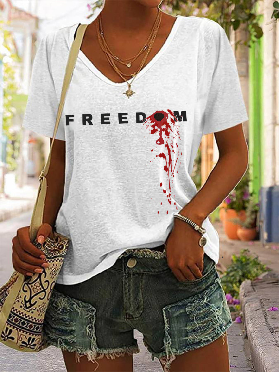 Patriotic T Shirt White Charlie Kirk Apparel Store
