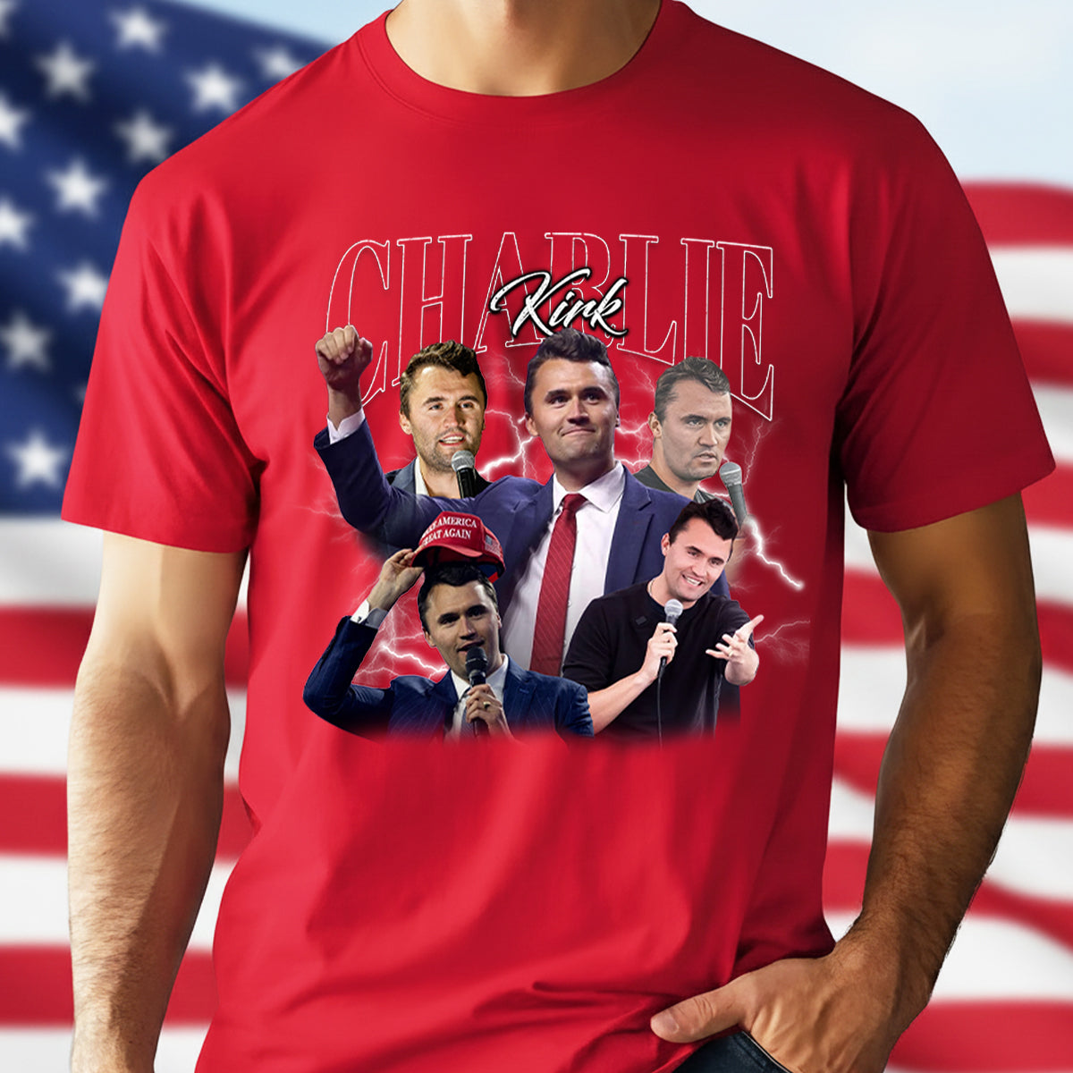 Patriotic Tribute to Charlie Kirk Vintage Dark Shirt Gift for Charlie Kirk Supporters