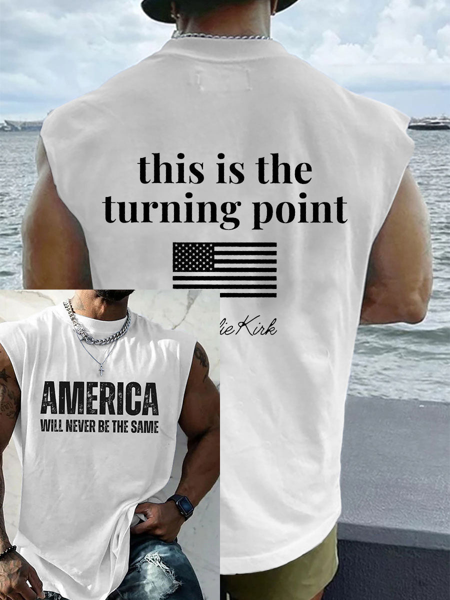 Patriotic Vest White Freedom Shirt Charlie Wore
