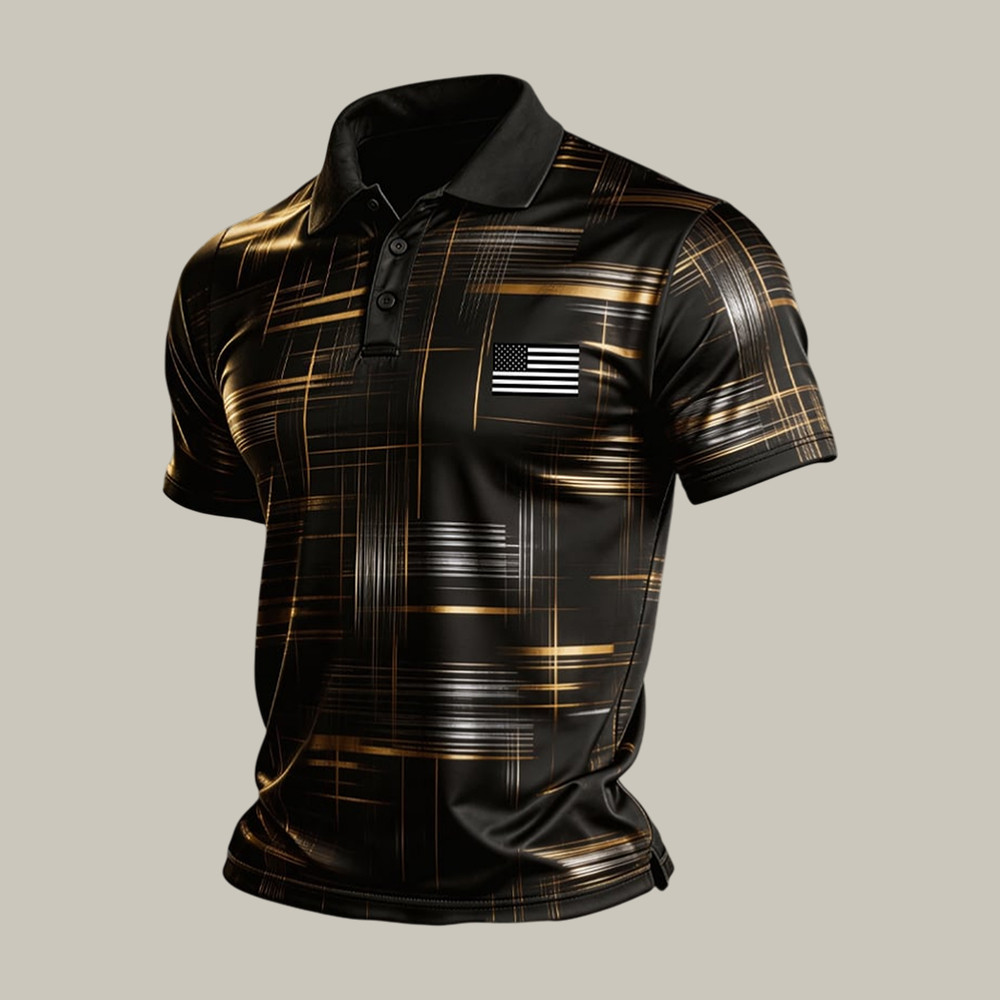 Patriotic Veteran American Flag Polo Shirt 250th Anniversary Clothes Present For Father