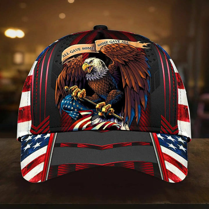 Patriotic Veteran Eagle Cap Perfect Gift For Friends and Husband and Dad on Veterans Day