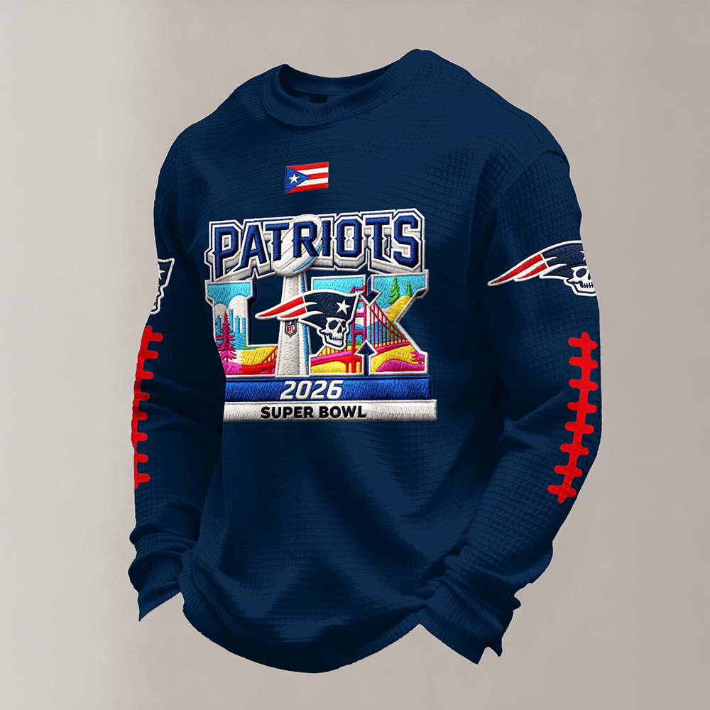 Patriots Football Bad Bunny Long Sleeve Shirt Super Bowl Halftime Show Apparel Pats Nation Gift
