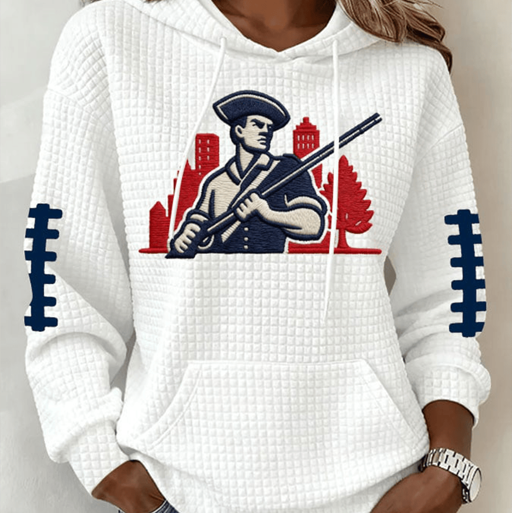 Patriots Football Hoodie New England Patriots Apparel Football Gift For Her