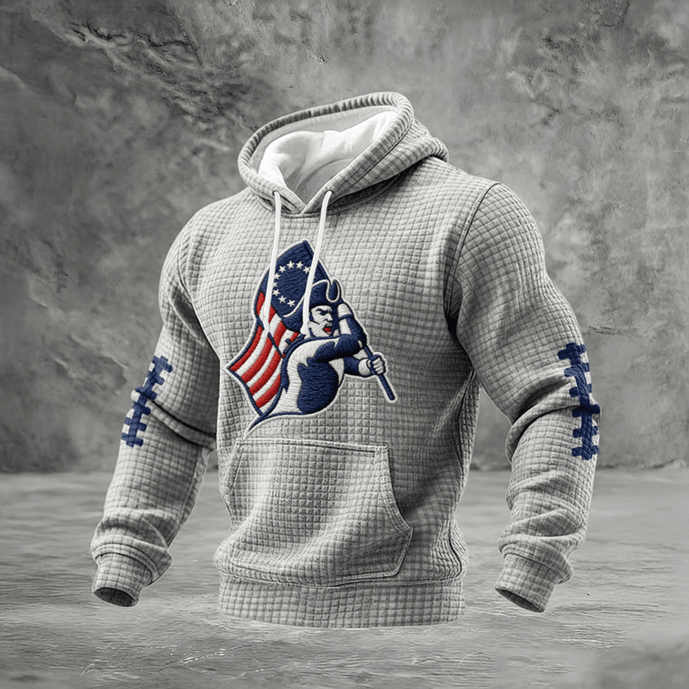 Patriots Football Hoodie Patriotic Boston New England Patriots Hooded Sweatshirt Fan Gear