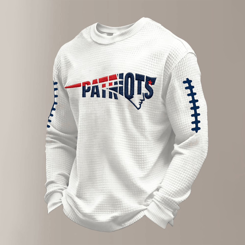 Patriots Football Long Sleeve Shirt Patriotic Boston New England Patriots Merch Fan Gear
