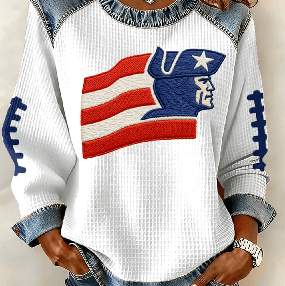 Patriots Football Sweatshirt Game Day New England Patriots Apparel Football Gift Ideas