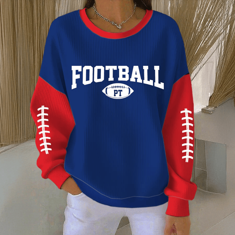 Patriots Football Sweatshirt Patriotic Boston New England Patriots Merch Best Gift For Her