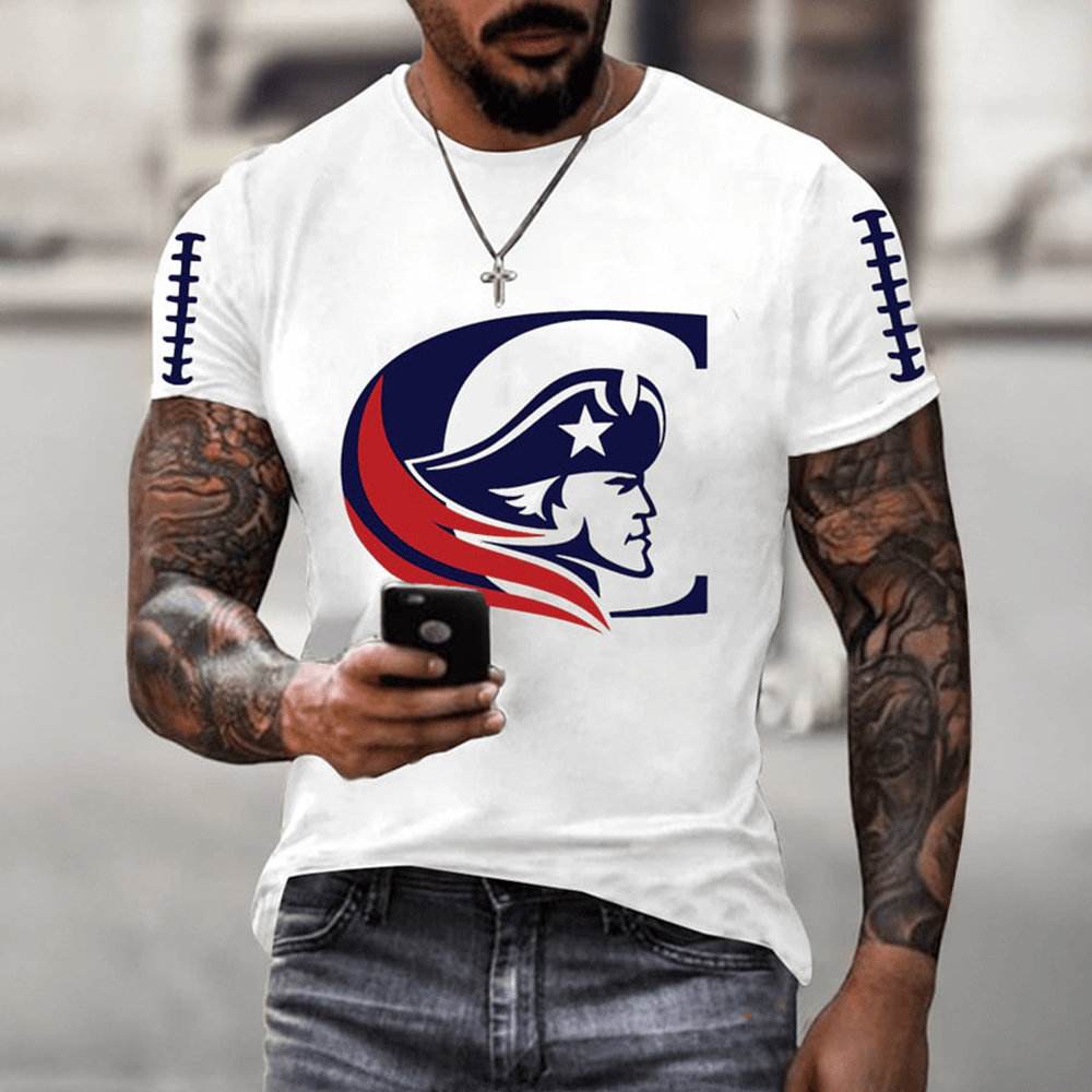 Patriots Football T-Shirt Patriotic Boston New England Patriots Clothes Best Fan Gear