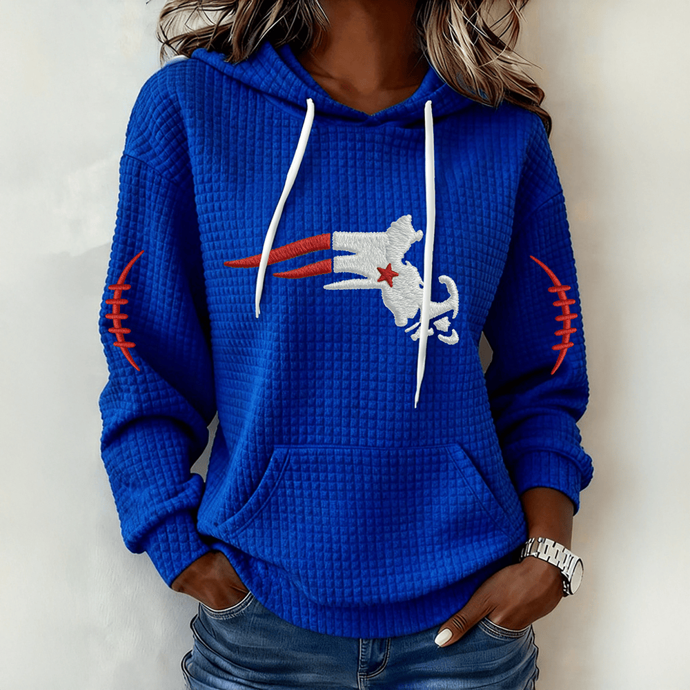 Patriots Game Day Hoodie Patriots Football Hooded Sweatshirt Football Gift For Enthusiasts