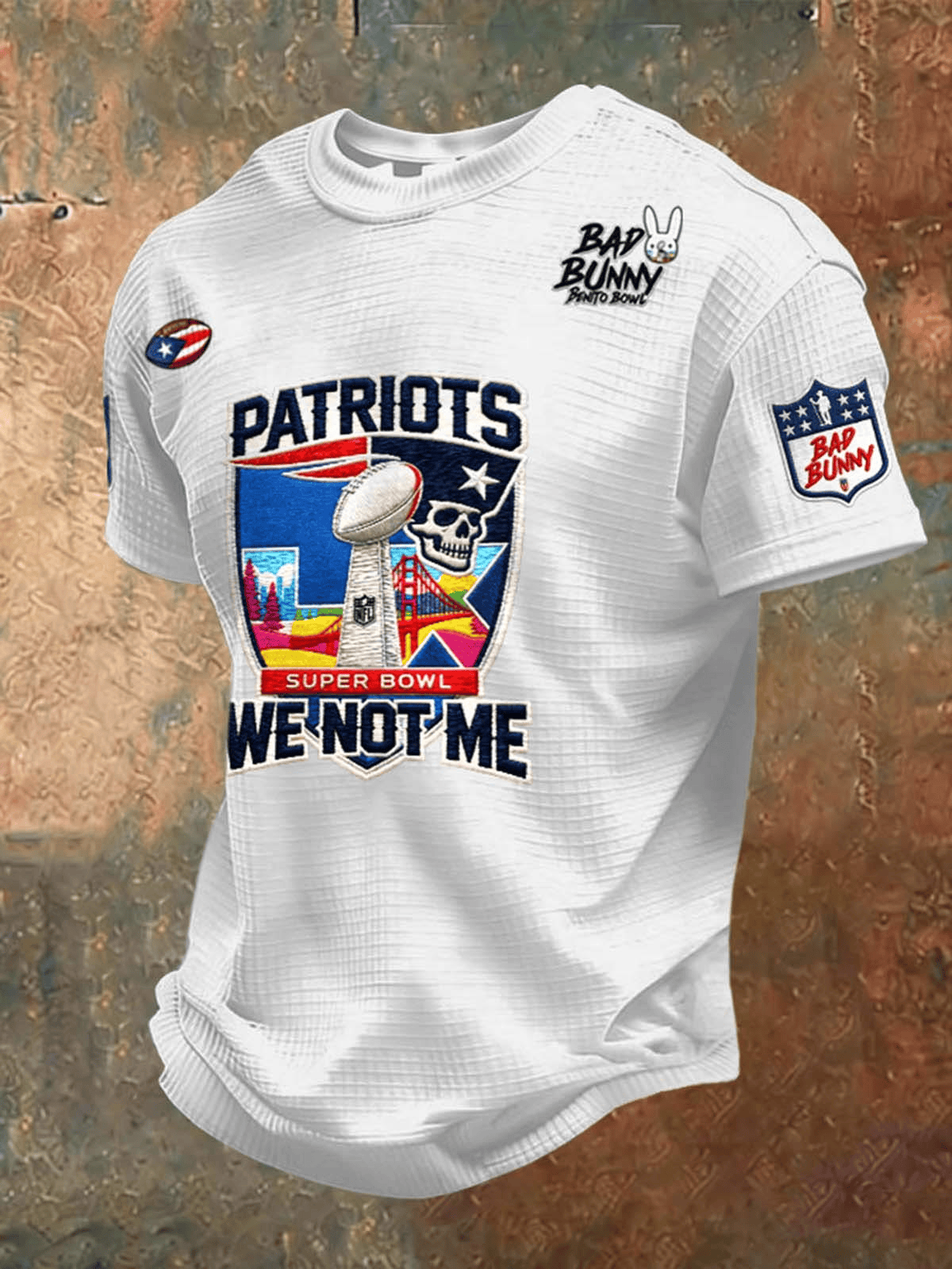 Patriots Super Bowl Shirt New England Football T-Shirt Bad Bunny Benito Bowl Merch 2026
