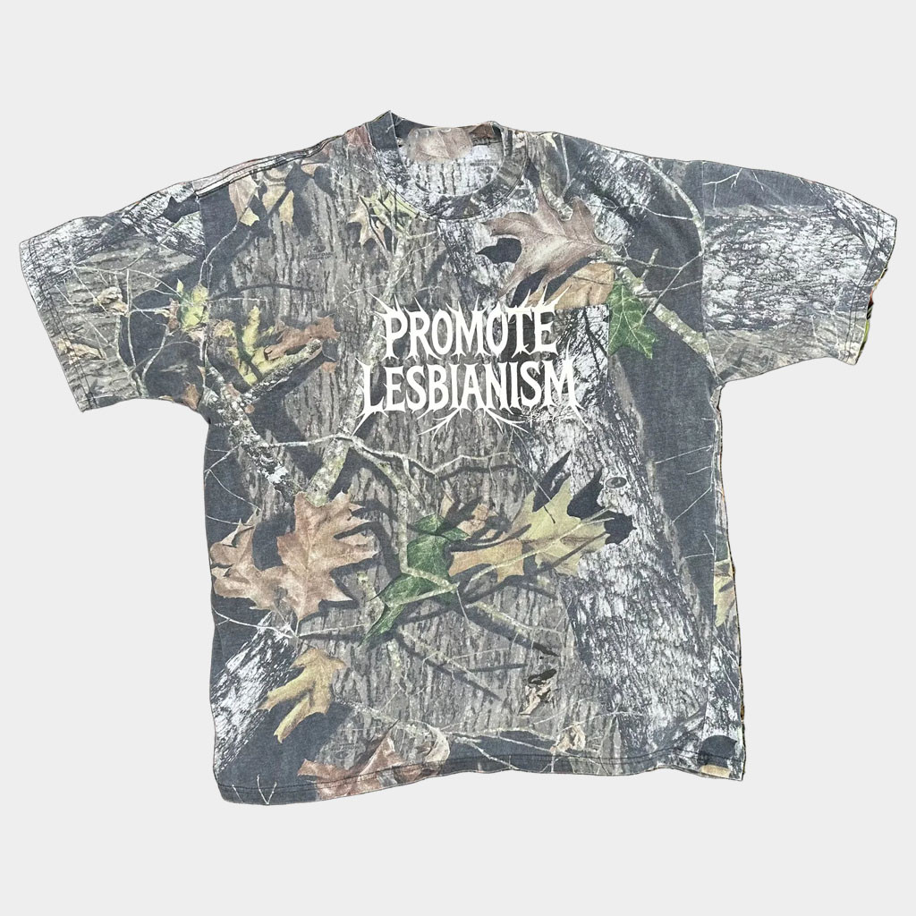 Pattie Gonia Merch Promote Lesbianism Camo T-Shirt Birthday Gift Ideas For Him