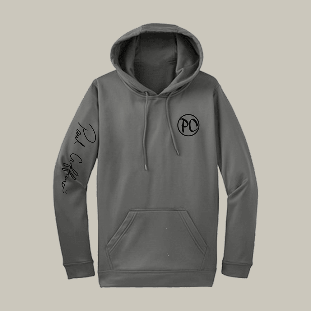 Paul Cuffaro Brand Merch PC Logo Hooded Sweatshirt Paul Cuffaro Brand Signature Gift Ideas