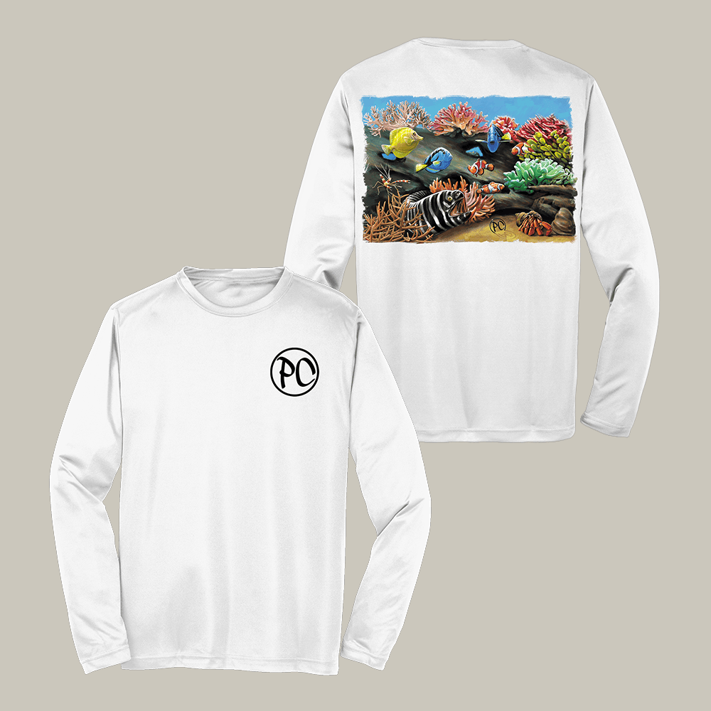 Paul Cuffaro Brand Merch Saltwater Reef Long Sleeve Shirt Unique Gifts For Aquarium Lovers