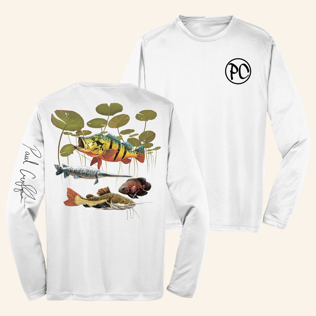 Paul Cuffaro Merch Predatory Fish Signature Long Sleeve T-Shirt Gift Ideas For Dad