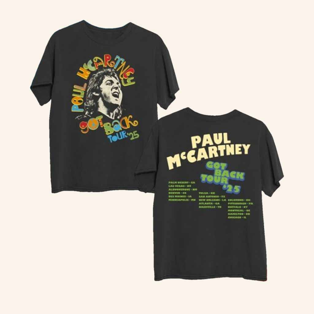 Paul Mccartney Merch Got Back 2025 Peace Shirt Music Related Gifts For Guys Paul Mccartney Merch Got Back 2025 Peace Shirt Music Related Gifts For Guys