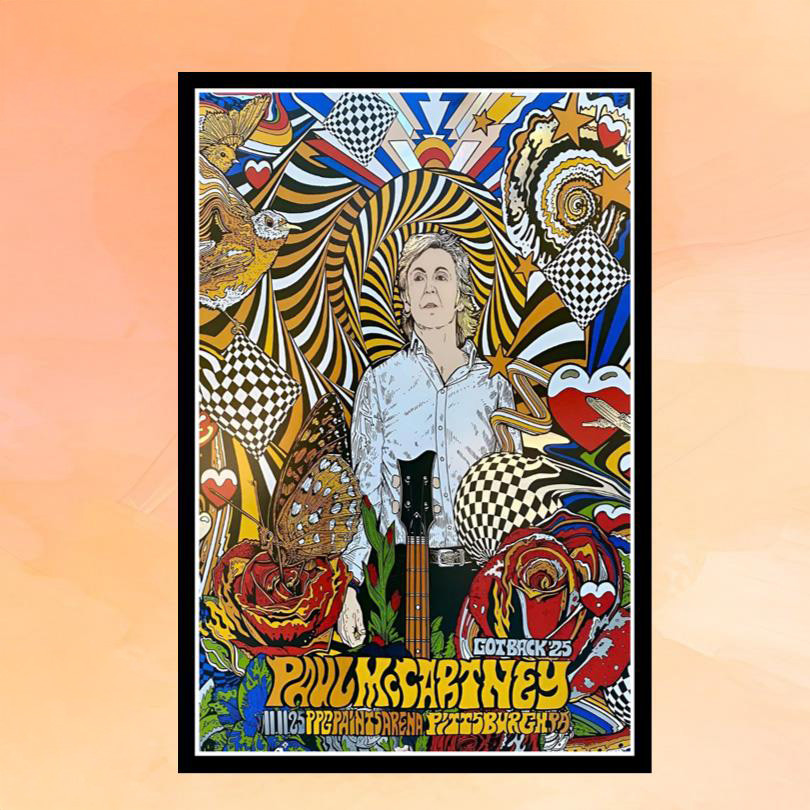 Paul McCartney Merch Pittsburgh PA Nov 11 2025 Concert Poster Presents For Music Lovers