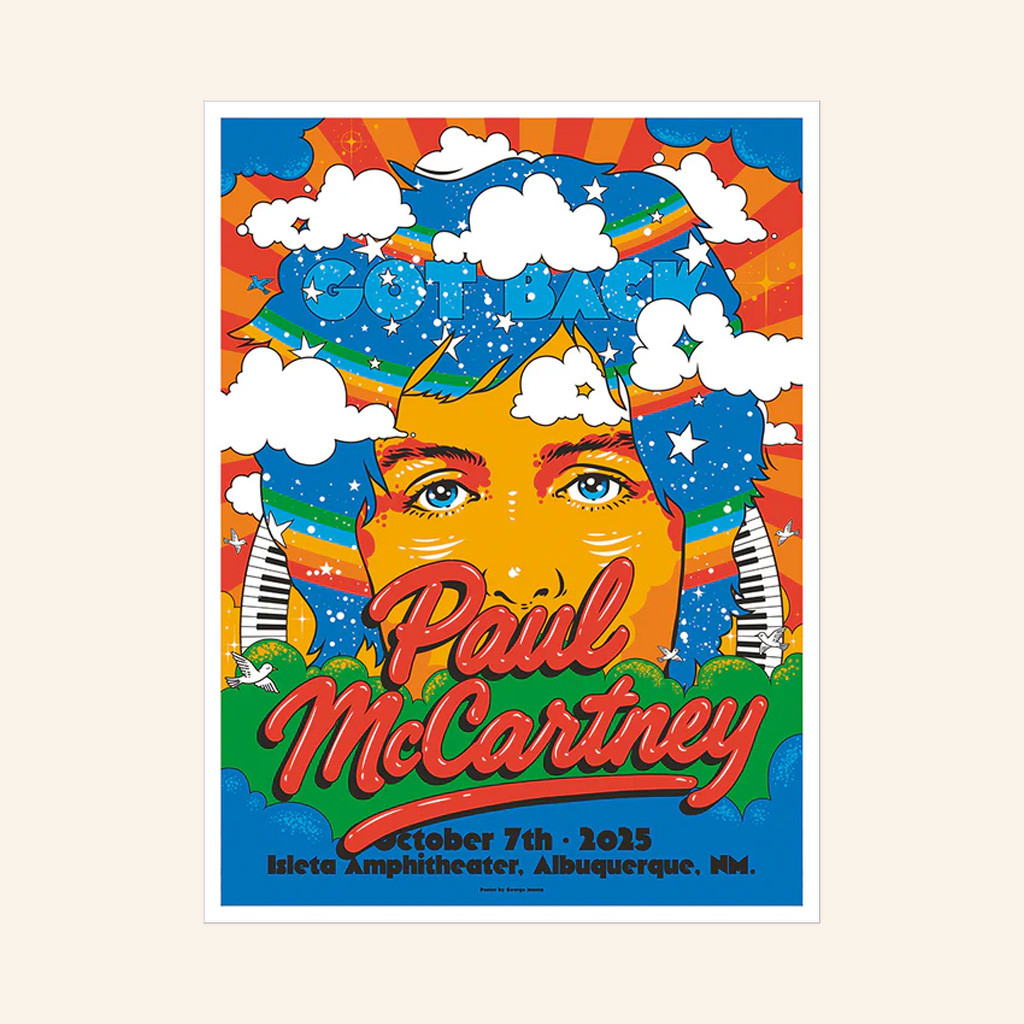 Paul McCartney Tour Merch Got Back 2025 Albuquerque Event Poster Christmas Gifts For Fans