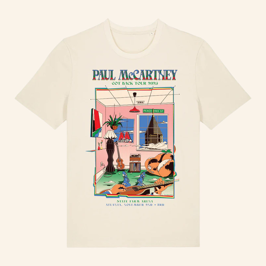 Paul McCartney Tour Merch Got Back 2025 Atlanta Event T-Shirt Gifts For Music Lovers