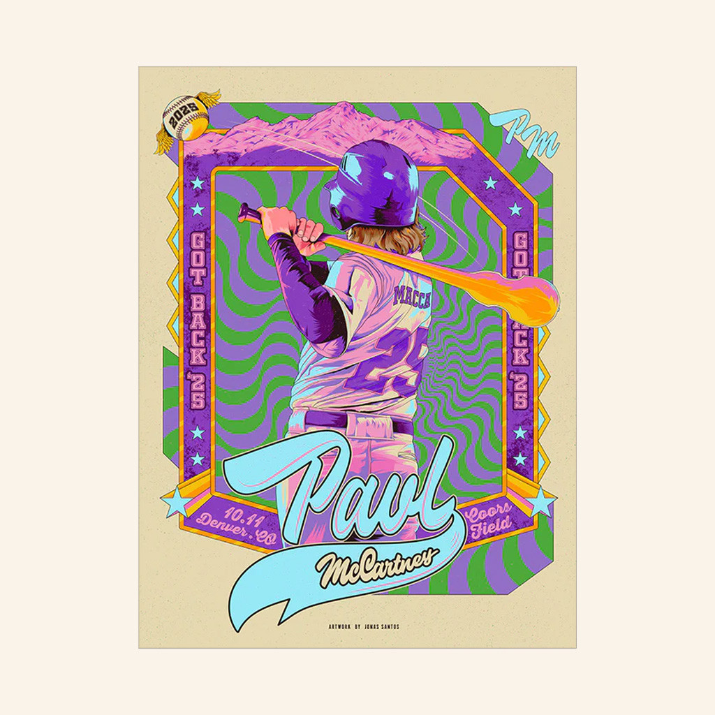 Paul McCartney Tour Merch Got Back 2025 Denver Event Poster For Fan Living Room Decor Paul McCartney Tour Merch Got Back 2025 Denver Event Poster For Fan Living Room Decor