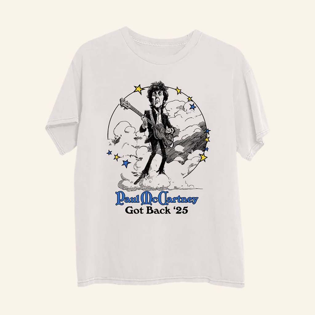 Paul McCartney Tour Merch Got Back 2025 Illustration T-Shirt Xmas Gifts For Dad Paul McCartney Tour Merch Got Back 2025 Illustration T-Shirt Xmas Gifts For Dad