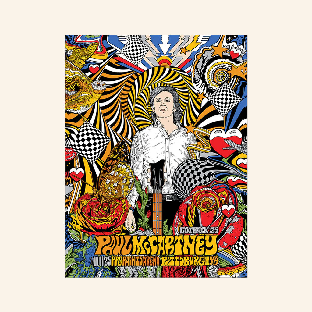 Paul McCartney Tour Merch Got Back 2025 Pittsburgh Event Poster Living Wall Decor Paul McCartney Tour Merch Got Back 2025 Pittsburgh Event Poster Living Wall Decor