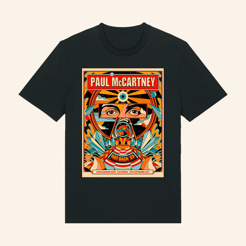 Paul McCartney Tour Merch Got Back 2025 Santa Barbara Event T-Shirt Birthday Gift For Dad Paul McCartney Tour Merch Got Back 2025 Santa Barbara Event T-Shirt Birthday Gift For Dad