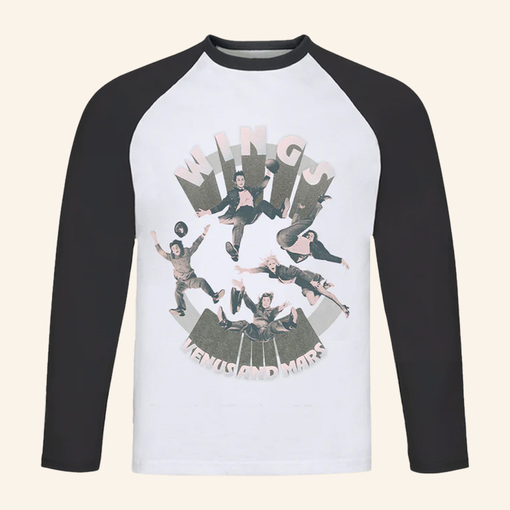 Paul McCartney Tour Merch Venus And Mars Black Long Raglan T-Shirt Christmas Gifts For Him