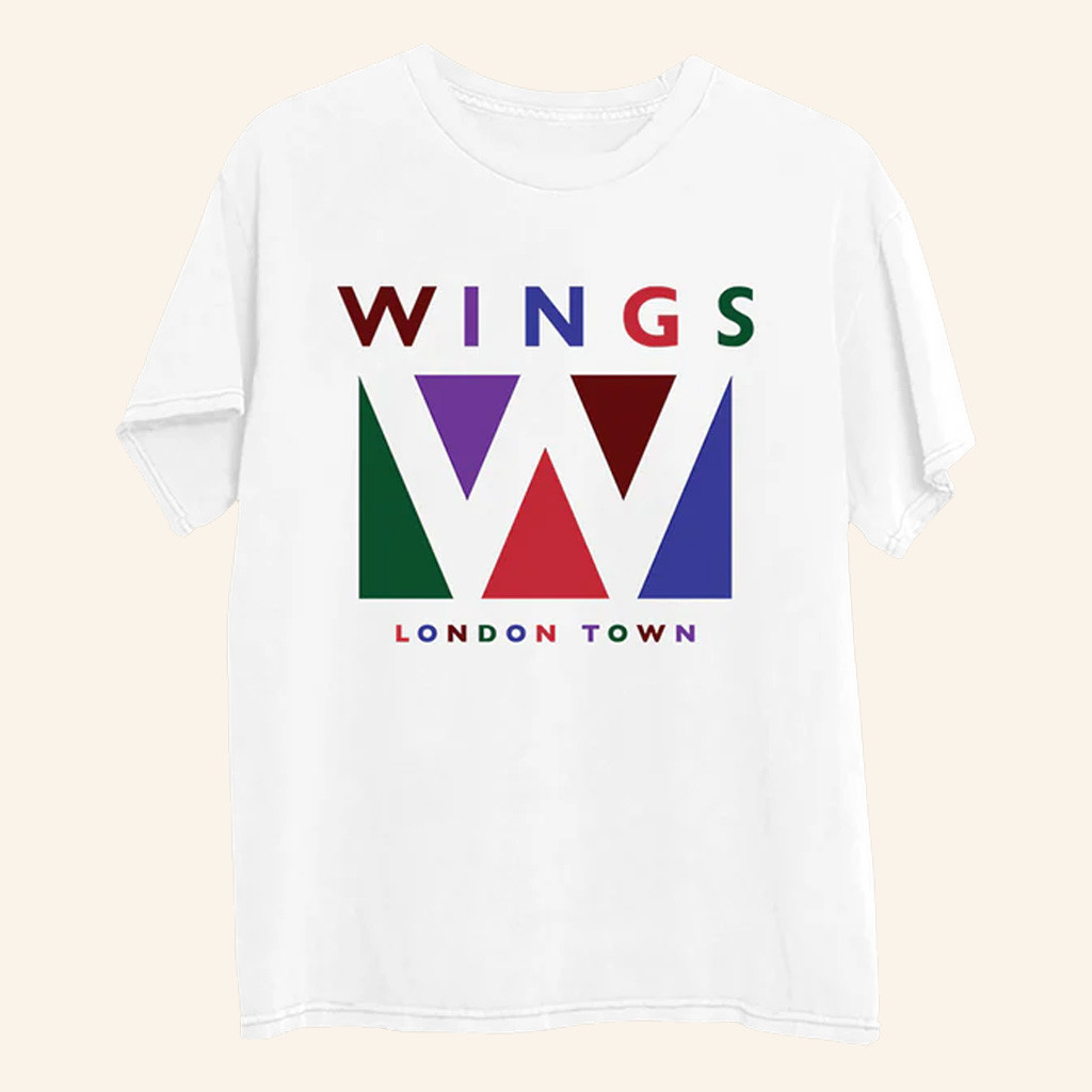 Paul McCartney Tour Merch Wings London Town Logo T-Shirt Christmas Presents For Boyfriend