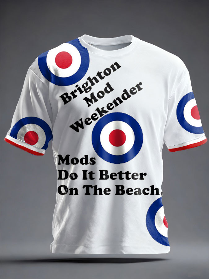Paul Weller Merch Brighton Mod Weekender Tee Shirt Modfather Music Gift Ideas