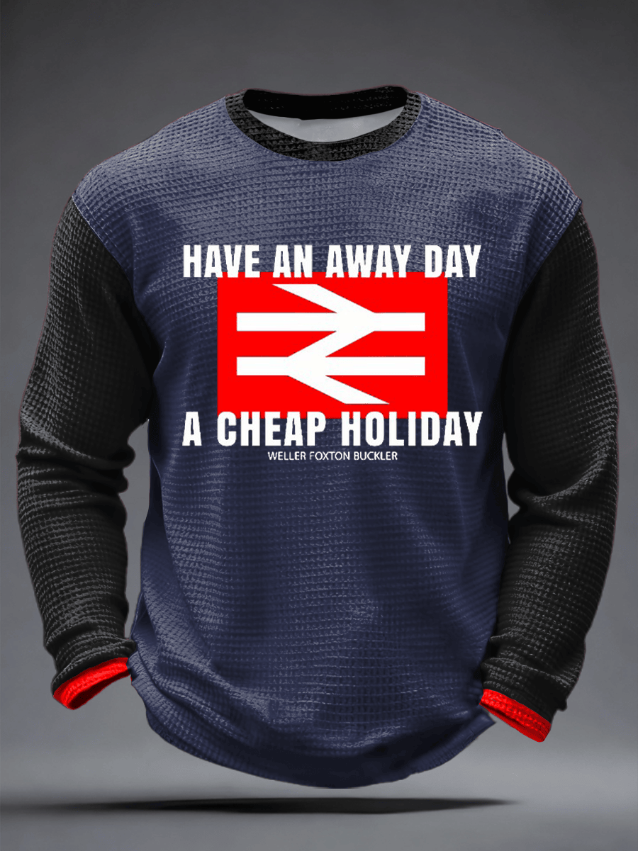 Paul Weller Merch Have An Away Day A Cheap Holiday Long Sleeve Shirt Ideas Gifts For Men