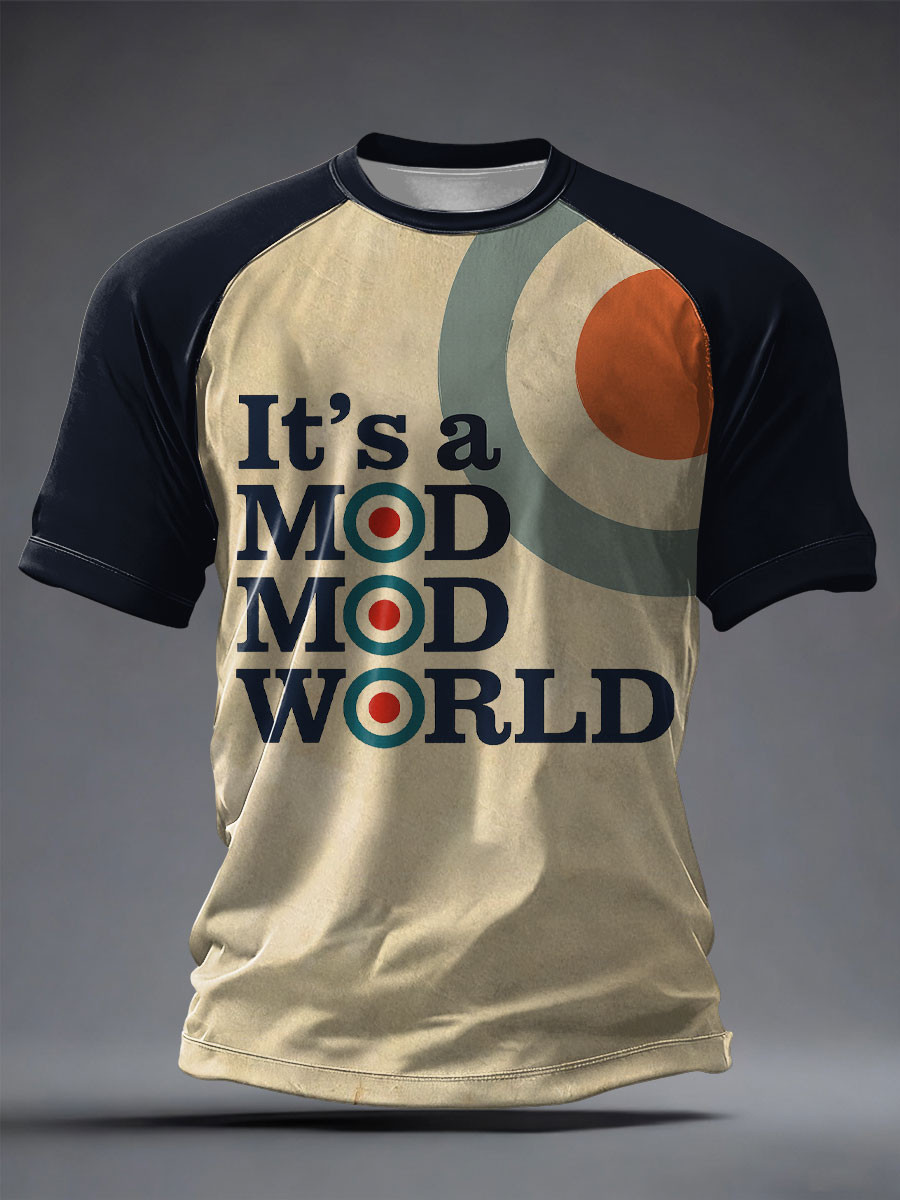 Paul Weller Merch It's A Mod Mod World T-Shirt Music Graphic Gifts For Boyfriend