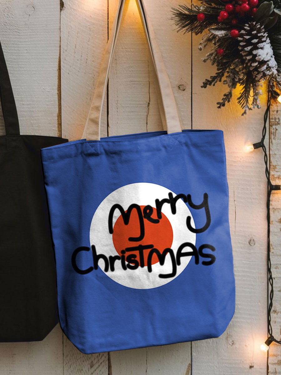 Paul Weller Merch Merry Christmas Modfather Tote Bags Unique Presents For Girlfriend