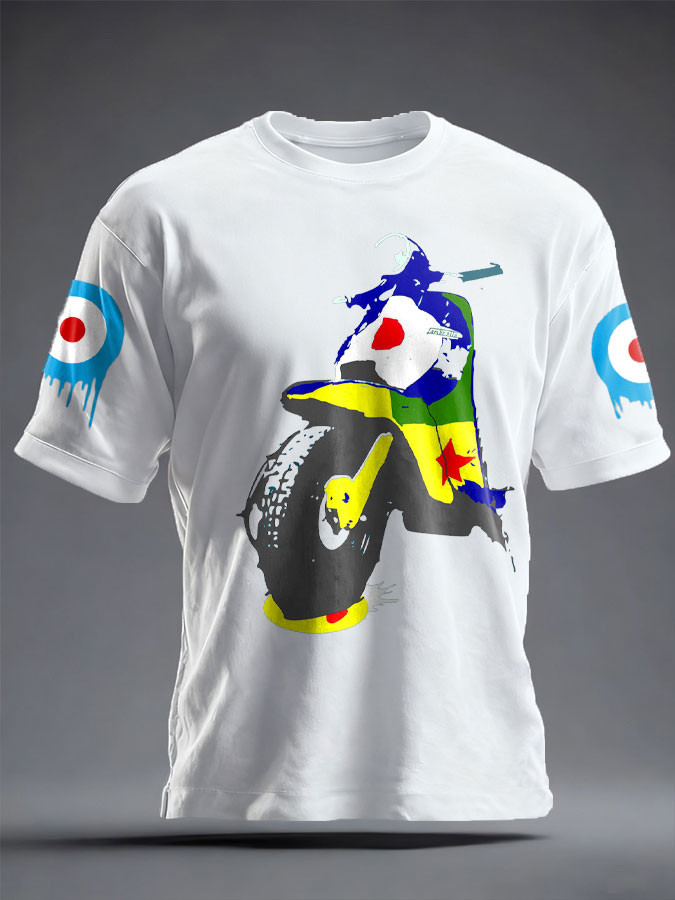 Paul Weller Merch Motorcycle Graphic Tee Shirt Unique Gifts For Bikers