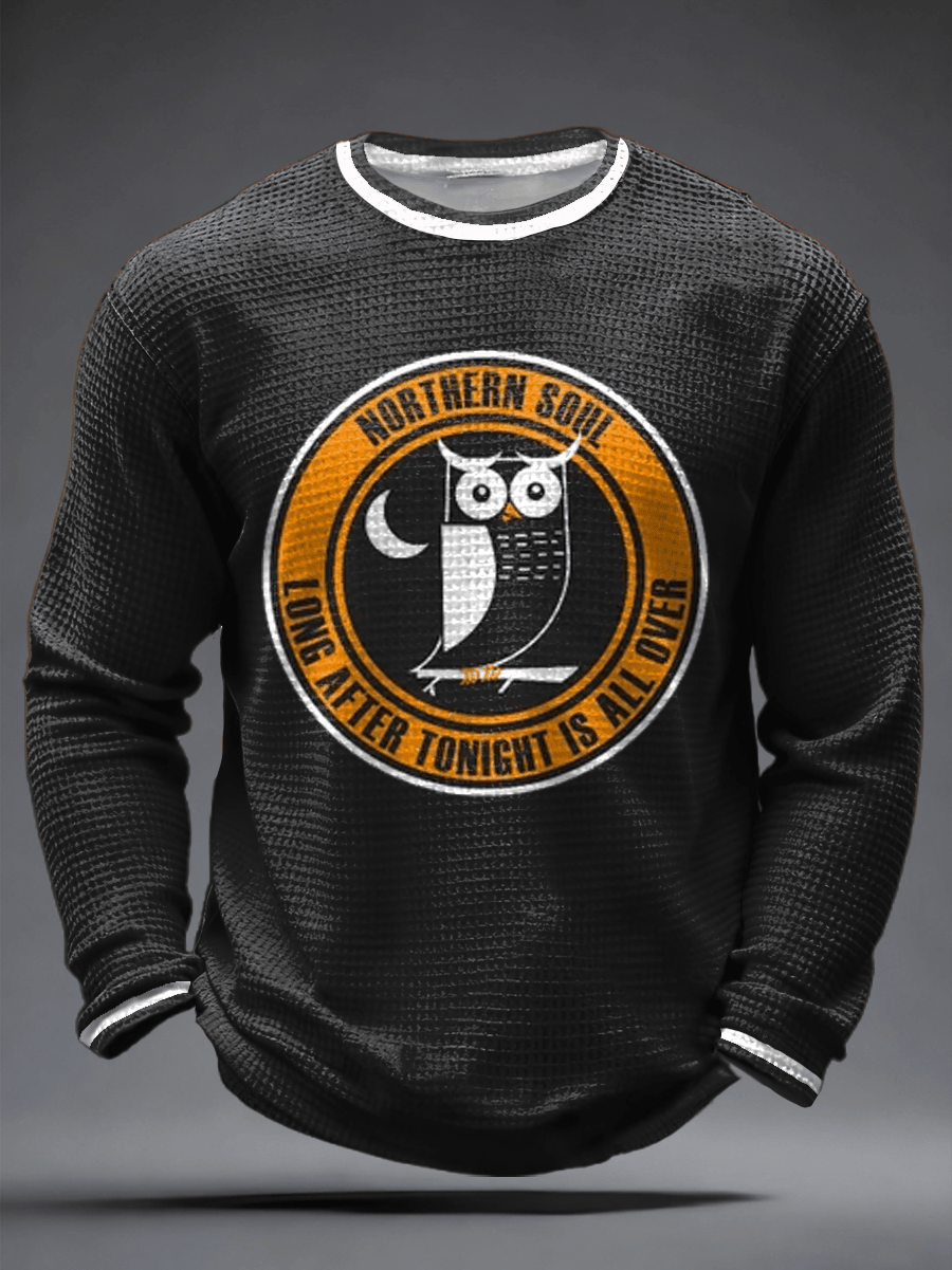 Paul Weller Merch Owl Graphic Long After Tonight Is All Over Long Sleeve Shirt Gift Idea For Men