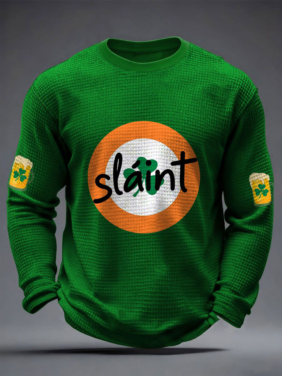 Paul Weller Merch Slaint St Patrick's Day Long Sleeve Shirt Holiday Gifts For Music Lovers