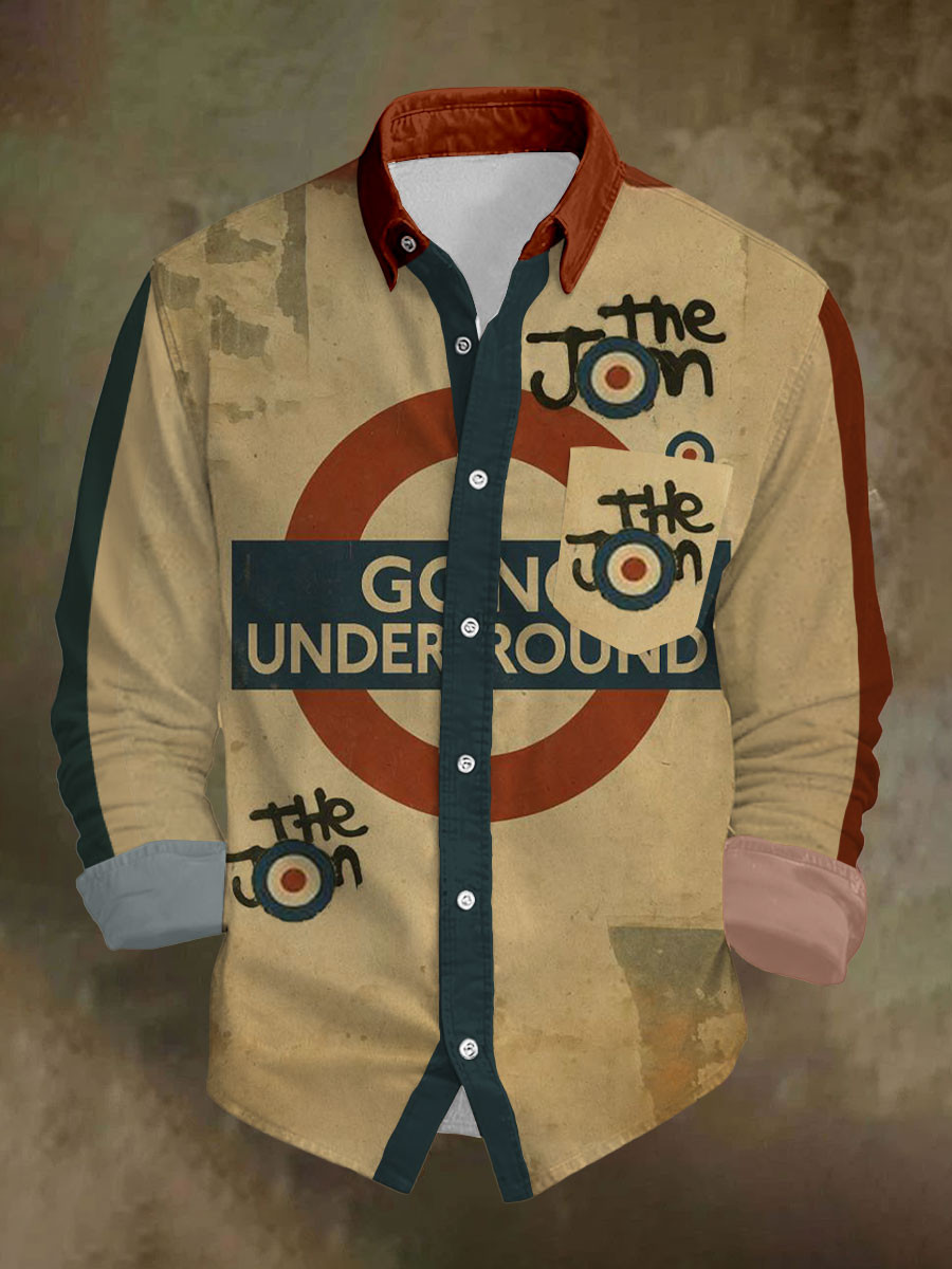 Paul Weller Merch The Jam Band Button Up Long Sleeve Gift Ideas For Music Fans