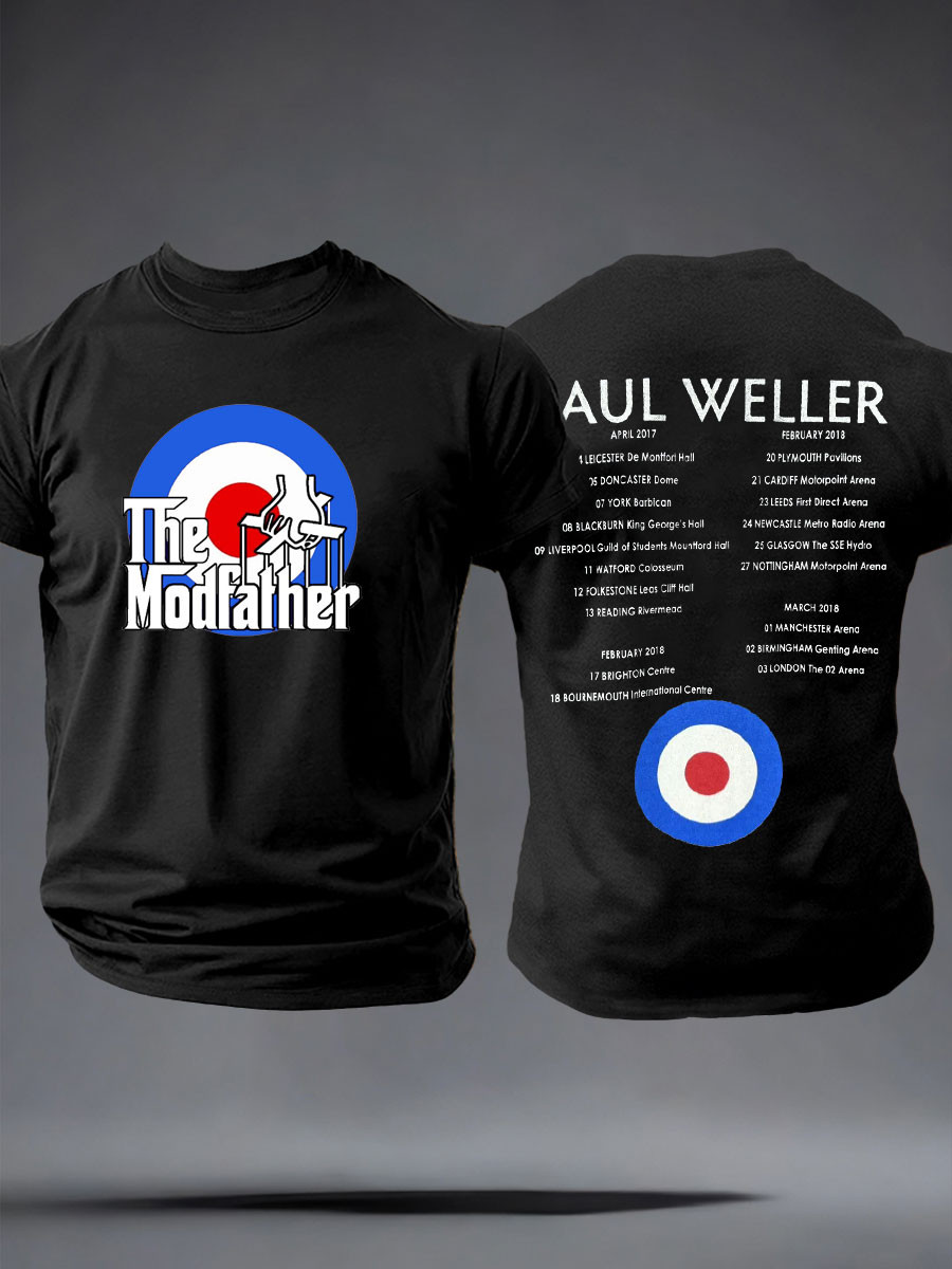 Paul Weller Merch The Modfather Paul Weller T-Shirt Unique Gifts For The Jam Band Lovers
