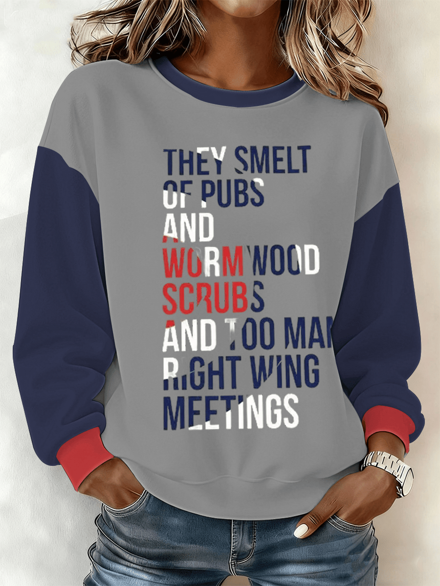 Paul Weller Merch They Smelt Of Pubs And Warm Wood Sweatshirt Music Themed Presents