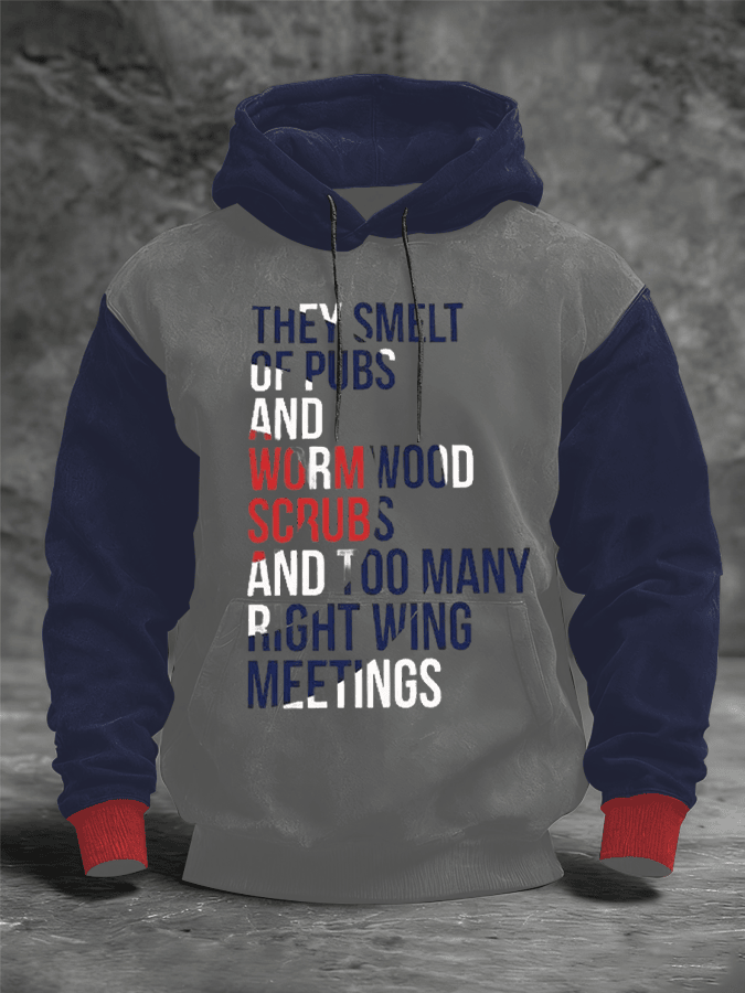 Paul Weller Merch They Smelt Of Pubs Hooded Sweatshirt Presents For Rock Music Lovers