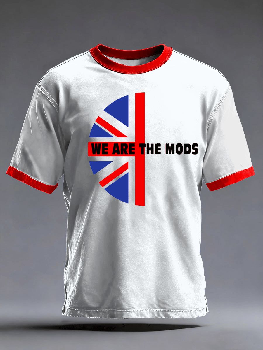 Paul Weller Merch We Are The Mods T-Shirt UK Flag Gift Ideas For Boyfriend