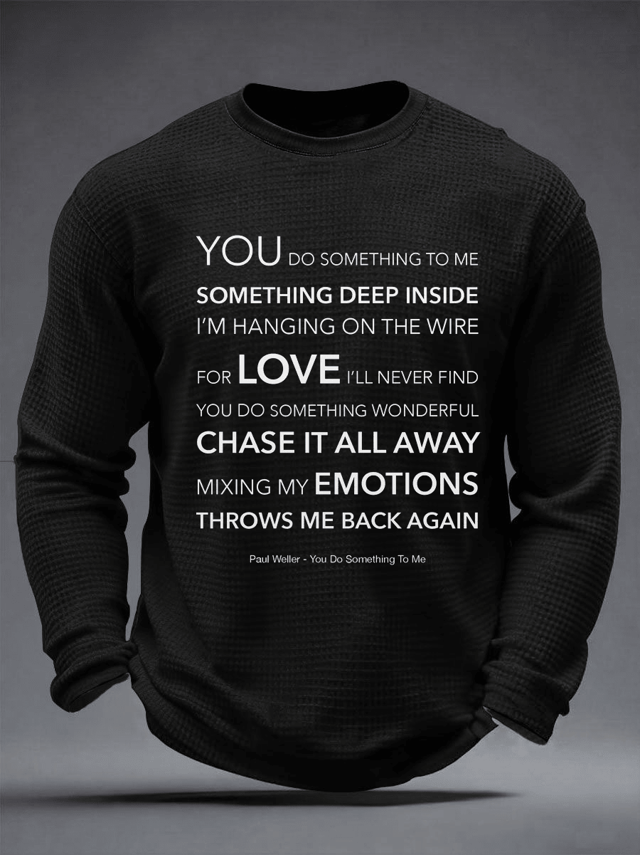 Paul Weller Merch You Do Something To Me Long Sleeve Shirt Music Gifts For Boyfriend