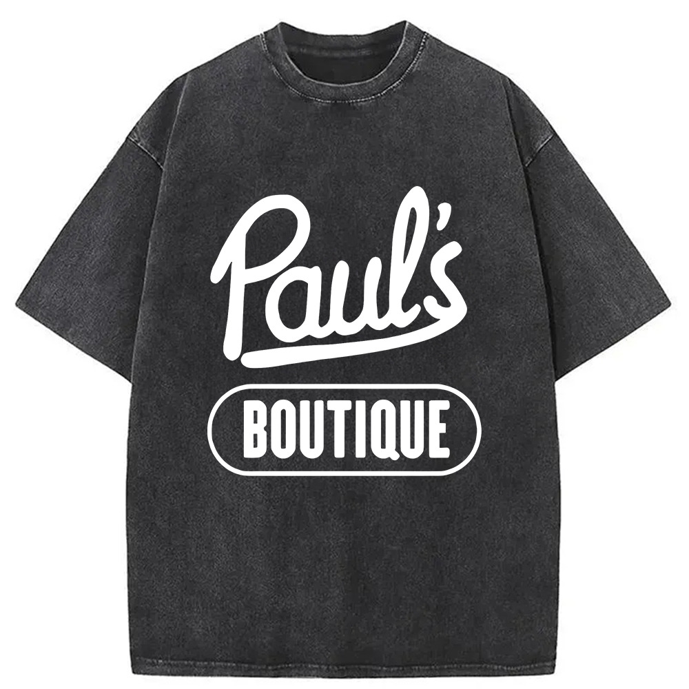 Paul's Boutique Washed T-Shirt Retro Humor Outfit Idea Gifts For Besties Paul's Boutique Washed T-Shirt Retro Humor Outfit Idea Gifts For Besties