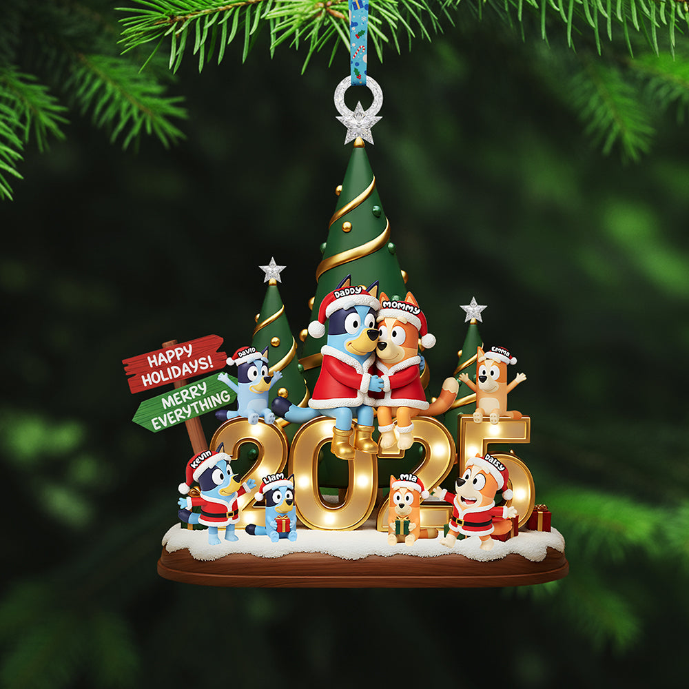 Pawfect Family Adventure Ornament - Personalized Gifts For Family - Festive Holiday Keepsake Gift