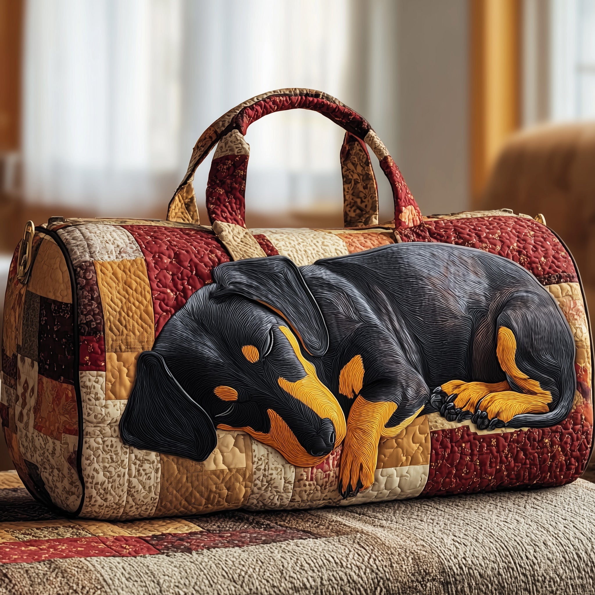 Pawfect Snooze Quilted Duffle Bag Easter Gift Idea