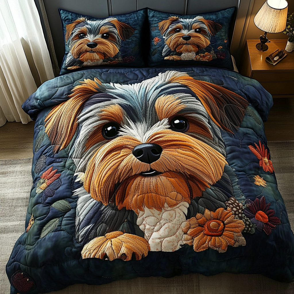 Paws And Patches Quilted Bedding Set Perfect Bedding Gift Set for Family and Friends