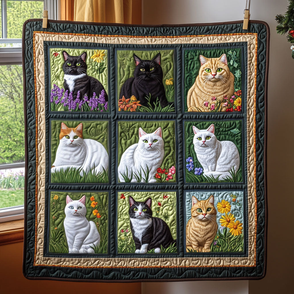 Paws And Petals Quilt Blanket Best Blankets Cat Themed Christmas Presents